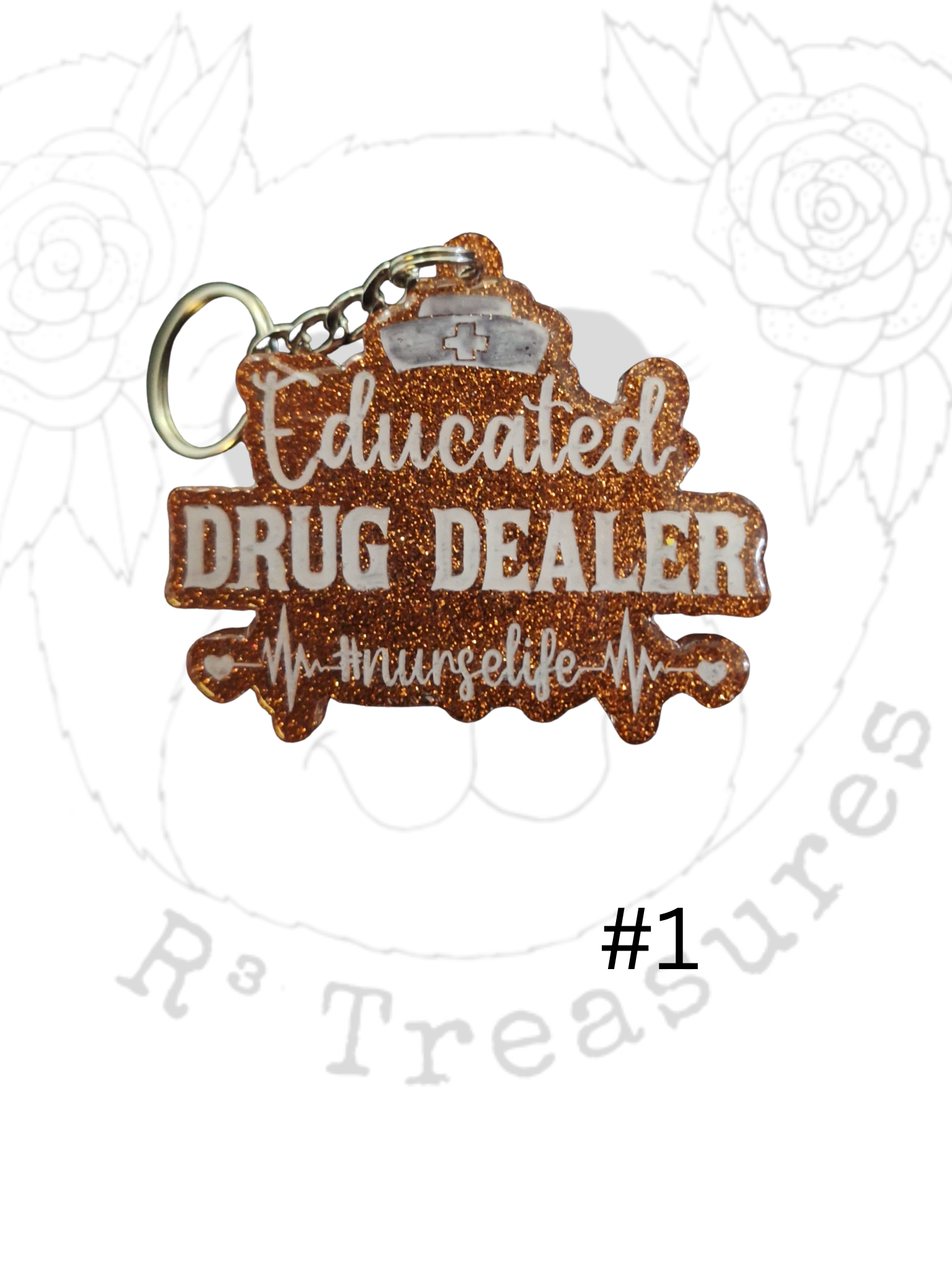Educated Drug Dealer-Nurse life Keychain-Ornament-Magnet-Gift