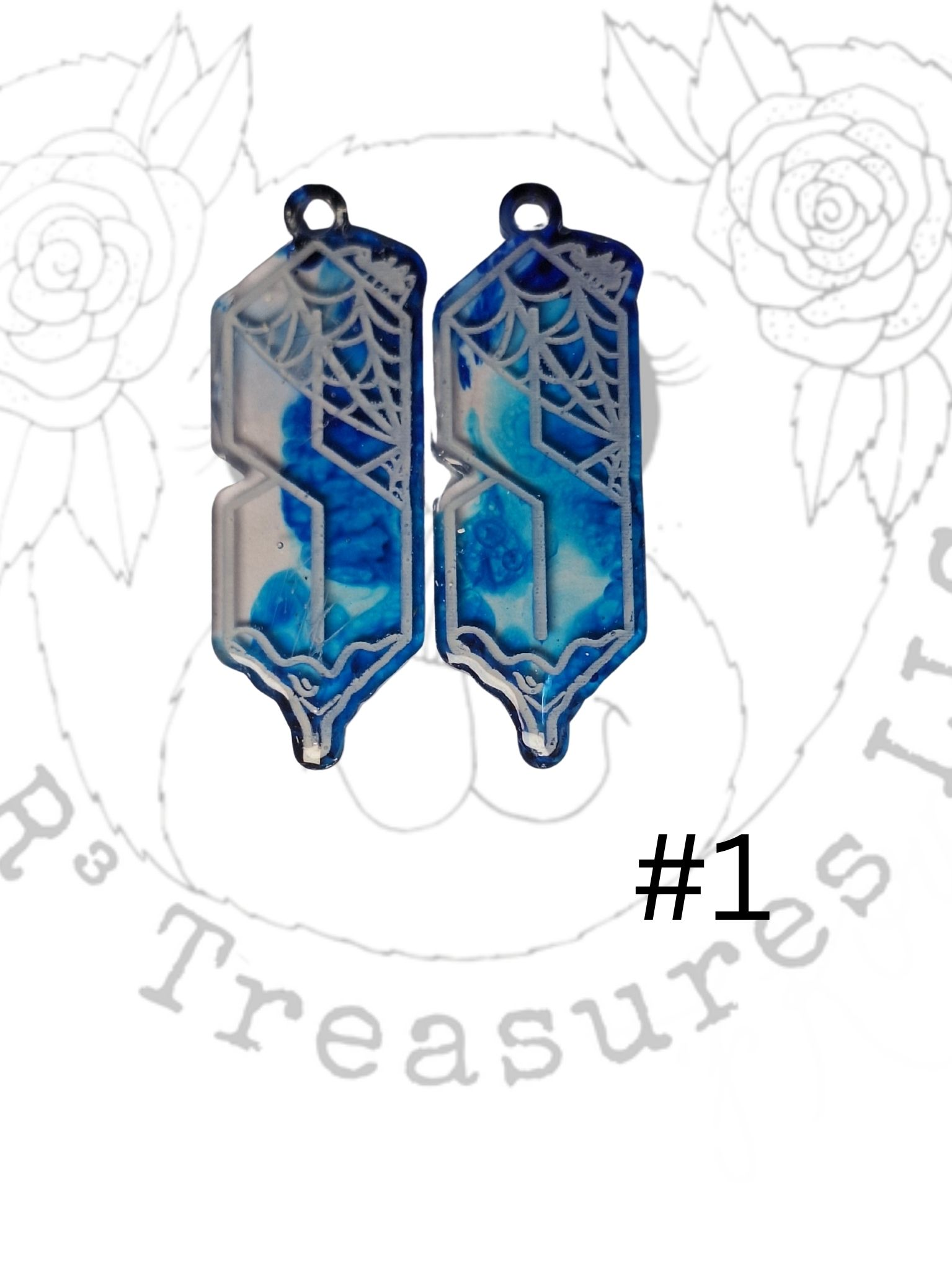 Webbed Retro S Earrings