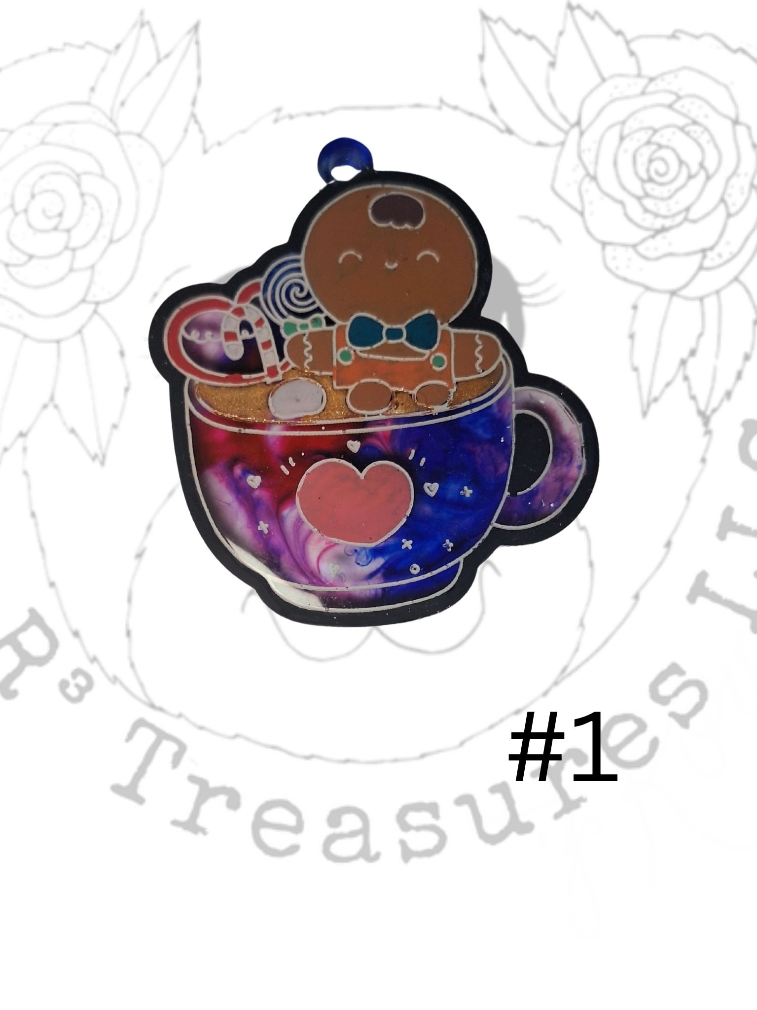 Cup of Cozy Coco Chaos Keychain-Ornament-Magnet-Gift
