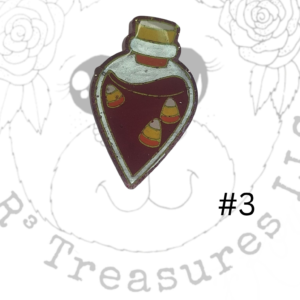 Candy Corn Potion Bottle Keychain-Ornament-Magnet-Gift