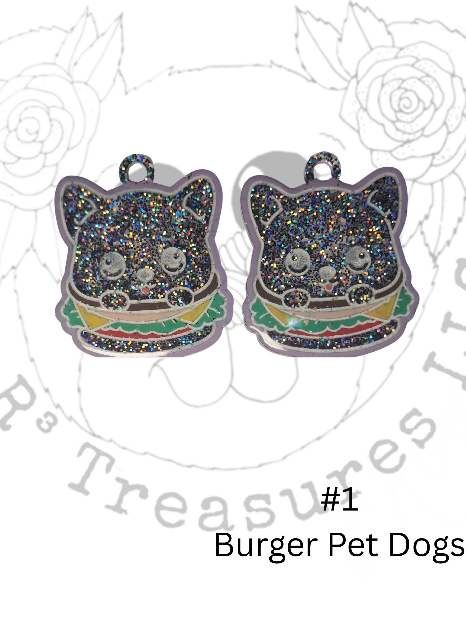 Burger Pets Earrings - Dogs Edition