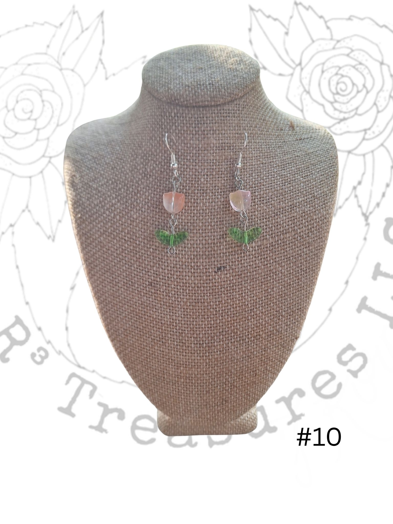 Flower Gardens and Butterflies -Earrings