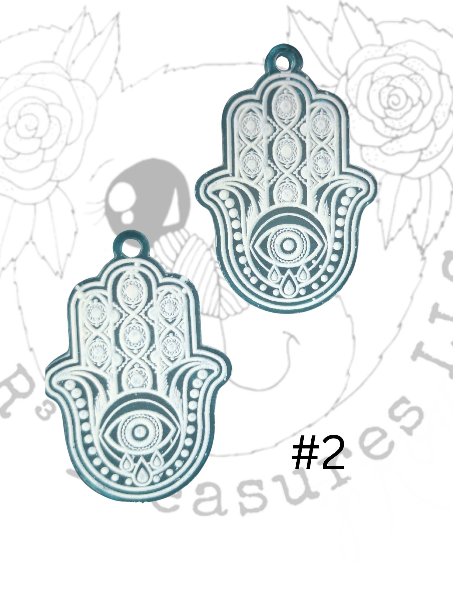 Hamsa Hands-Earrings- Keychain-Ornament-Magnet-Gift