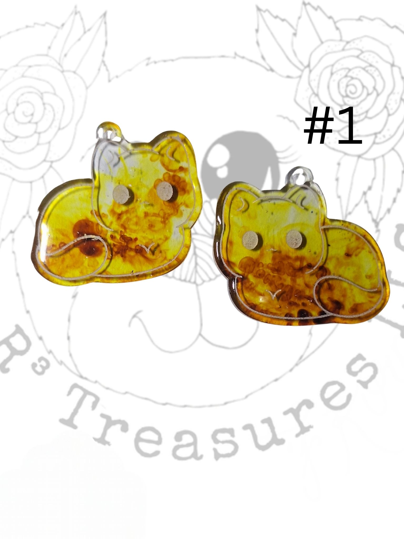 Cats Just "Loafing" Around-Earrings- Keychain-Ornament-Magnet-Gift